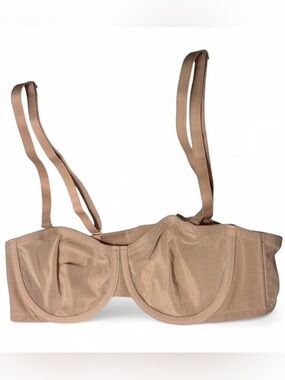 NWT CUUP The Balconette Mesh Underwire Bra Sand Nude 38B